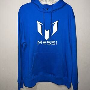 Messi Collection Men’s Large Royal Blue Hoodie Sweatshirt NWT Soccer